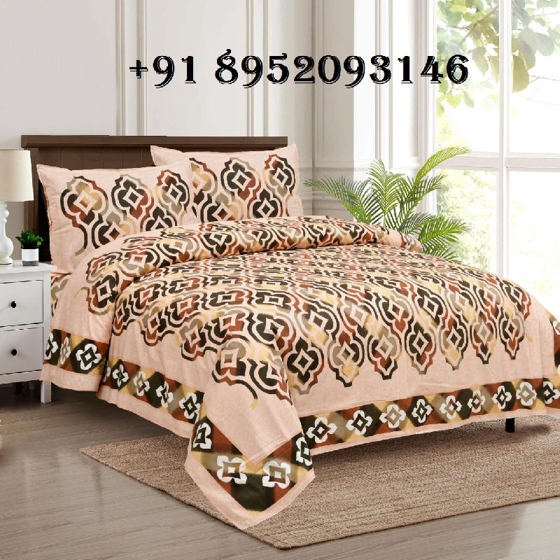 Double Bed Cotton Bedsheet 100x108 Inch