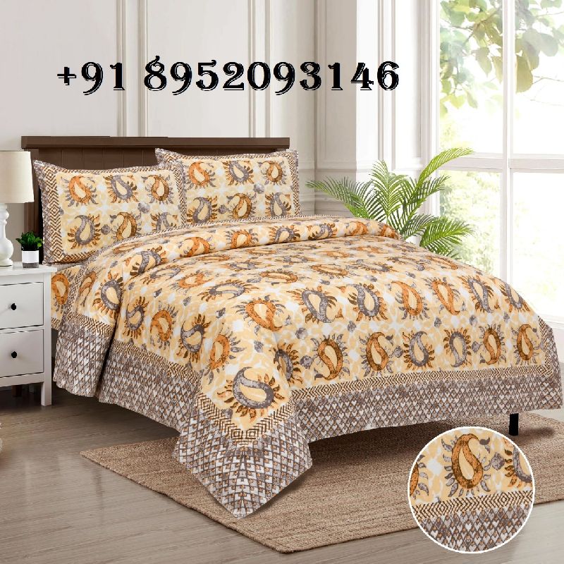 Double Bed Printed Bedsheet Cotton 100x108.