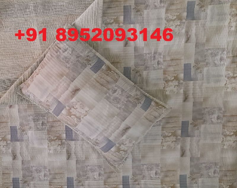 Double Bed Printed Quilted Bed Spread