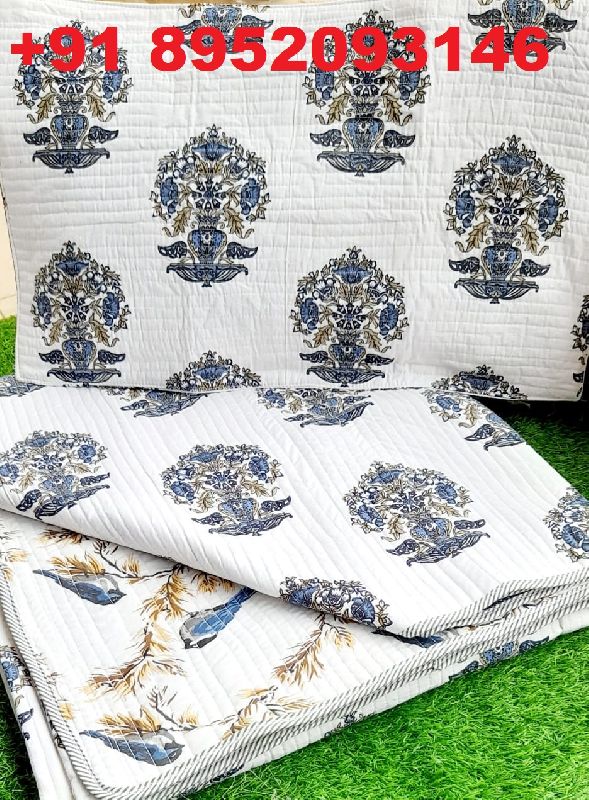90x100 Double Bed Printed Bedspread