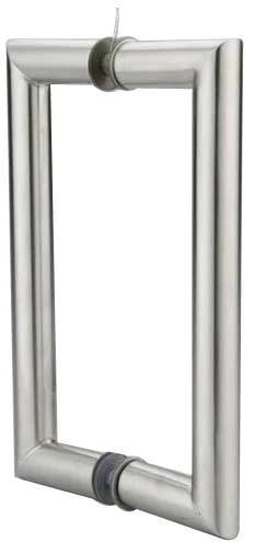 Shiney Polished Fancy Glass Door Handle, Color : Silver