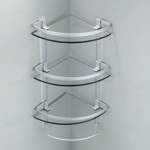 Coated Glass Corner Shelf, Size : 6 Inch