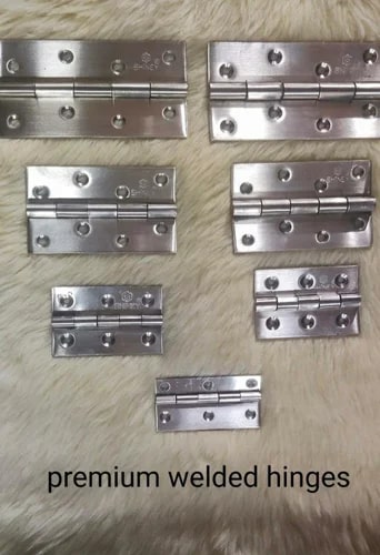 Shiney Stainless Steel Butt Hinges, Color : Silver