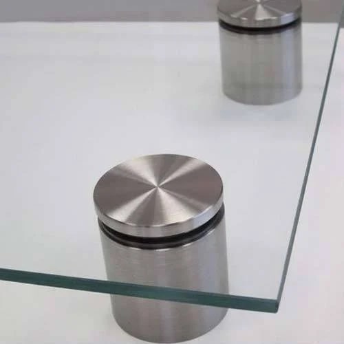 Shiney Stainless Steel Glass Spacer, Packaging Type : Carton Box