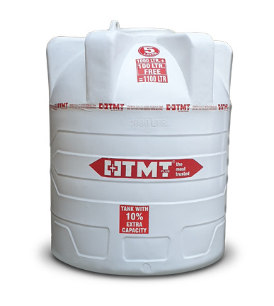 TMT Plus Plastic 5 Layer Water Tank, Color : White