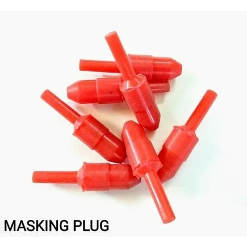 Round 2mm Rubber Masking Plugs, Color : Red