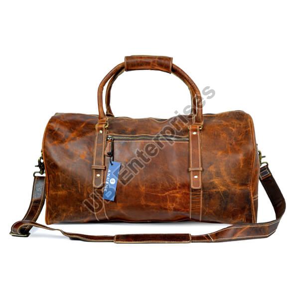 20 Inch Buffalo Leather Duffle Bag, Shape Ractangular UB ENTERPRISES, Udaipur, Rajasthan