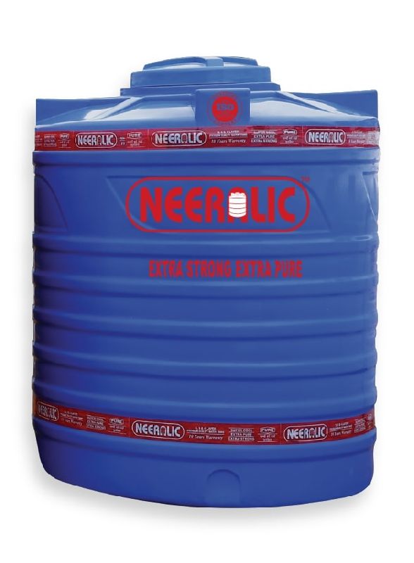 Round Plastic Neeralic Blue Water Tank, Capacity : 500-5000 Ltr.