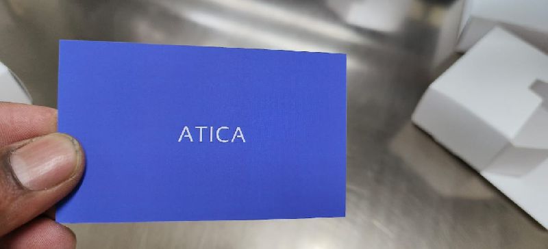 Rectangular Visiting Card with Velvet Coating, for Printing, Size : 92mm x 54 mm