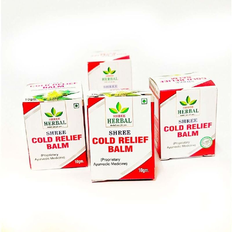 10g SHREE Cold Relief Balm, Shelf Life : 1year