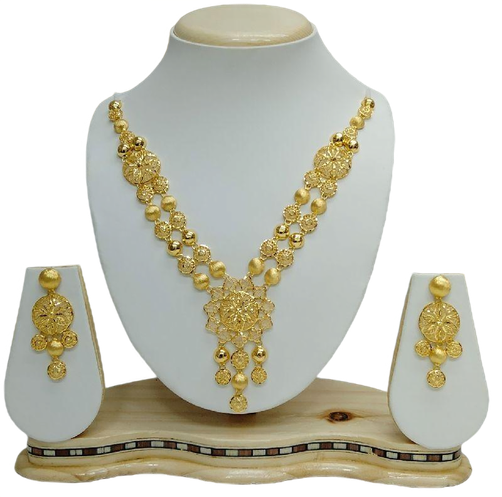 Dubai Gold Necklace Set, Occasion : Engagement, Gift - Beauty Land ...