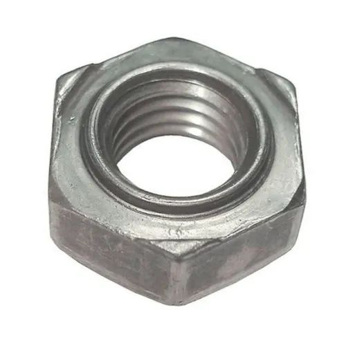 Natural/Plated Mild Steel Hex Weld Nut, for Industrial, Size : 4mm ...