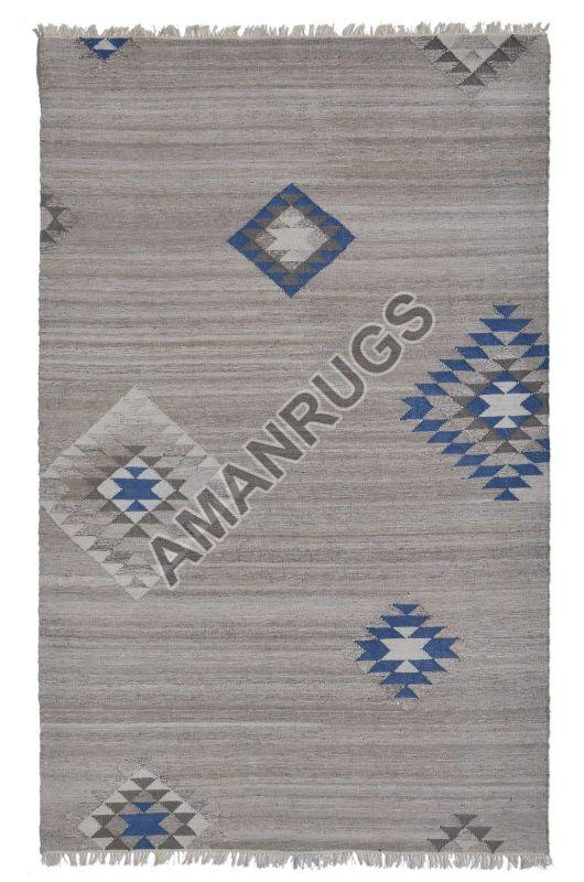 Cotton Flat Weave Rugs, for Home, Office, Hotel, Size : Standard