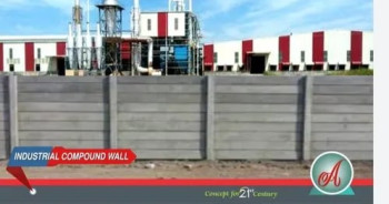 Concrete Prefab Build Industrial Compound Wall, for Construction
