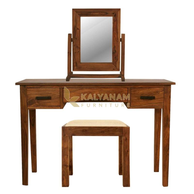 Rockford Solid Wood Dressing Table Set with Stool at Rs 48,000 / Set in