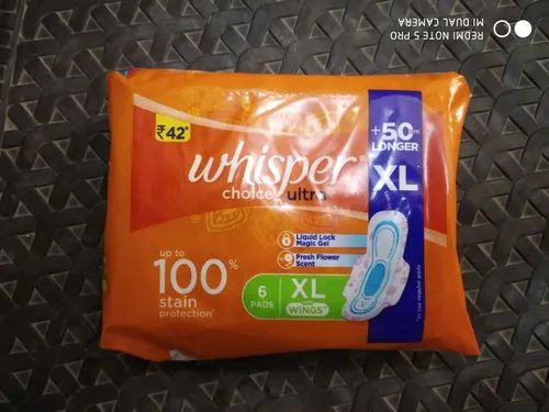 Whisper Cloth Sanitary Pads, Packaging Size : 6pic Packing