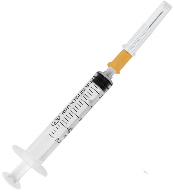 Polished Plastic Disposable Sterile Syringes, for Hospital, Size : Standard