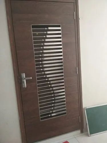 Polished Your choice 13-20kg Sariya Patti stainless steel safety door, Packaging Type : Nice