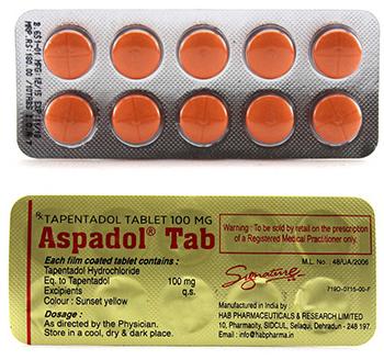 100 mg aspadol tablet, Composition : Tapentadol