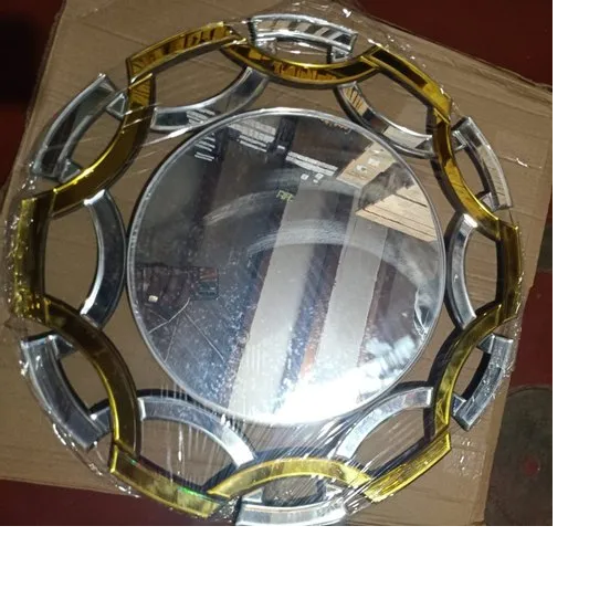 Glass Bathroom Wall Mirror, Size 15 Inch (d), Shape Flower Shape