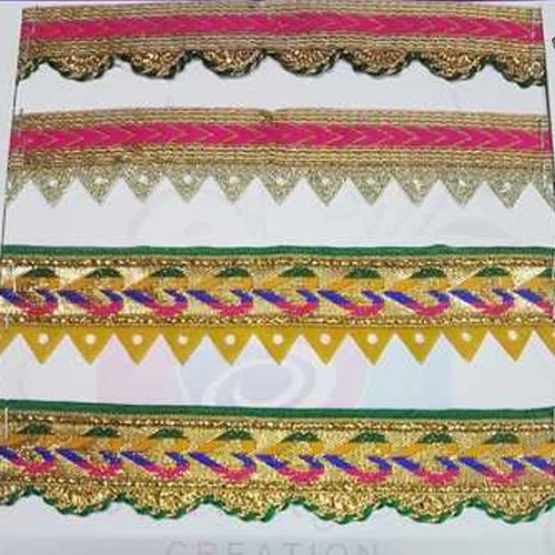 Designer Polyester Lace, for Garments, Length : 9m