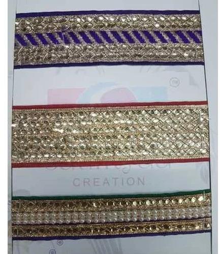Zari Border Lace, for Garments, Width : 1/2-3 Inch at Rs 55 / Roll in ...
