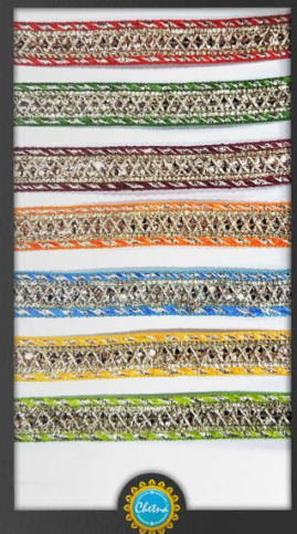 Cotton 17 Fancy Laces, for Fabric Use, Length : 12inch, 18inch
