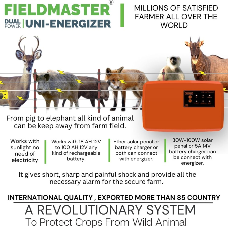 Fieldmaster Mobile Operated Electric Solar Zatka Machine