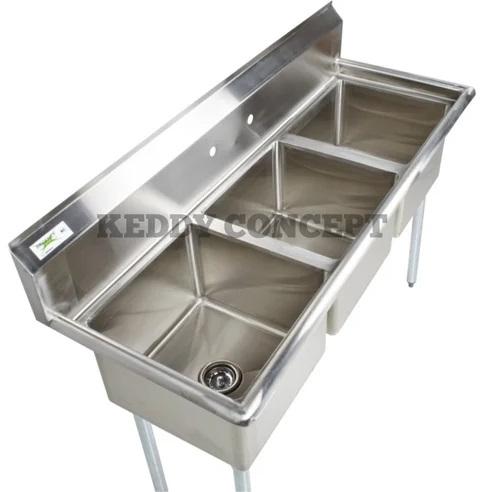 Silver Commercial Stainless Steel Sink