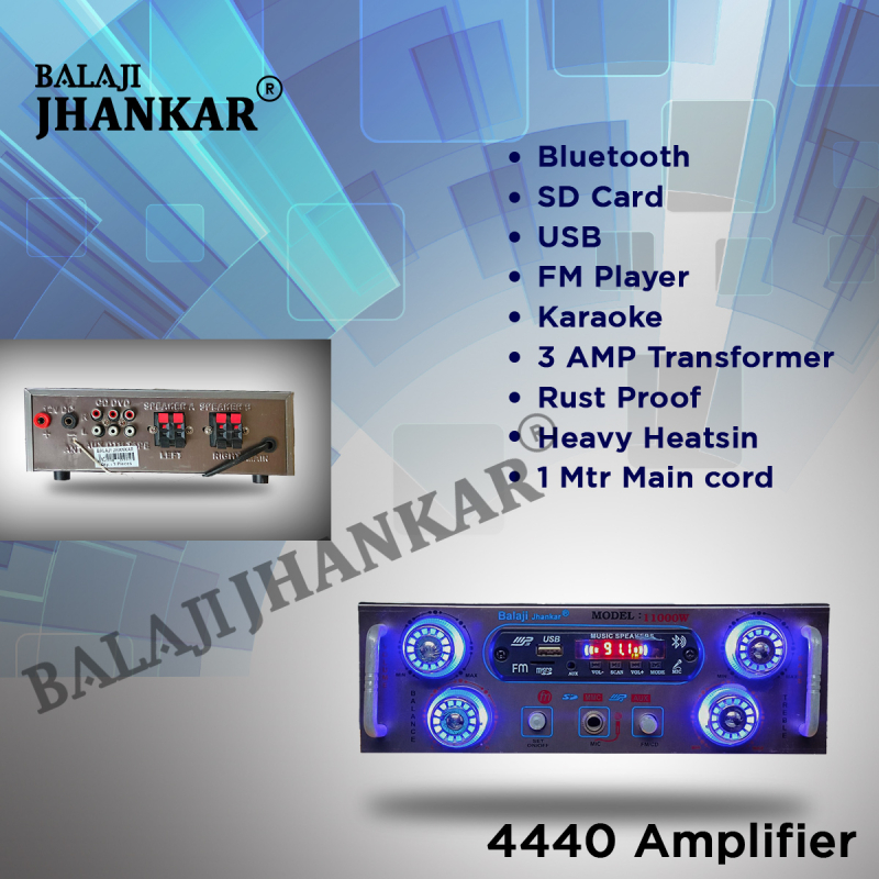 Jhankar 1100W Audio Amplifier, Feature : Automatic Control, Clear Sound