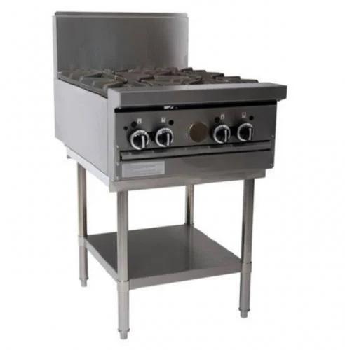 SS Four Burner Gas Range