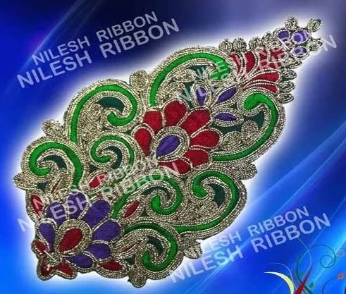Nilesh Ribbon Cotton Fancy Kali Lace, Color : Multi Color