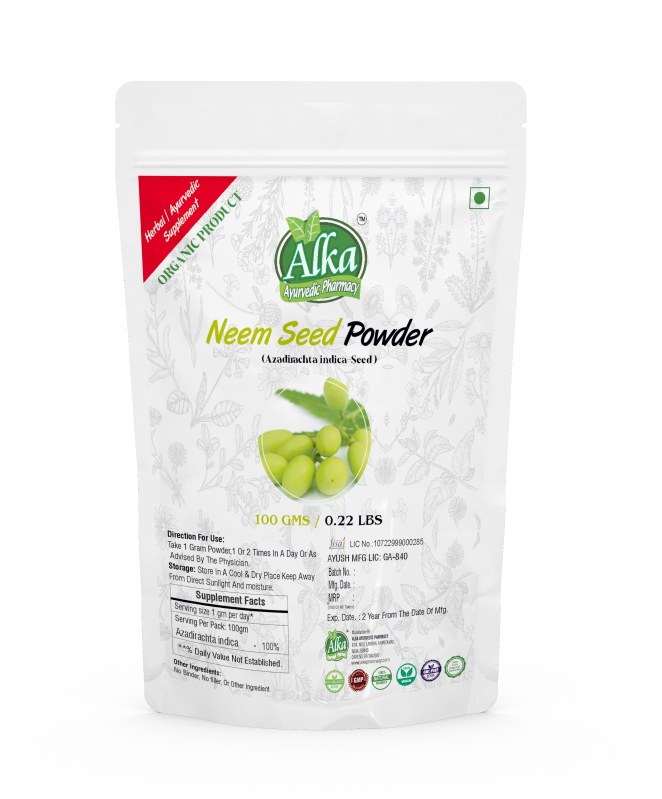 Neem Seed Powder, Packaging Size : 100gm