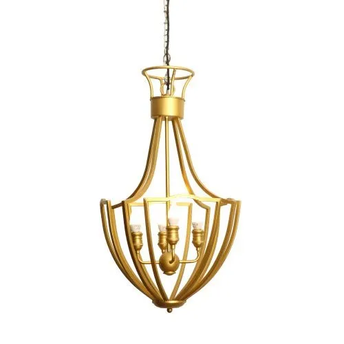 Brass Hanging Chandelier, Fixture Color Gold at Rs 7,500 / Piece in