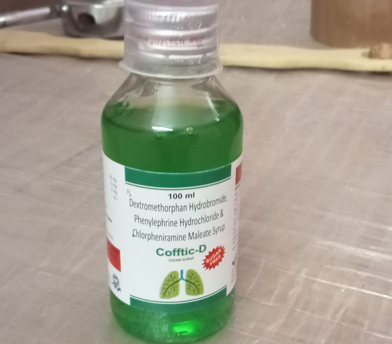 CoffticD Dextromethorphan Cough Syrup, Plastic Type Plastic Bottles
