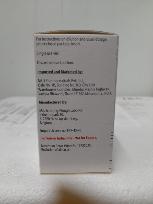 Keytruda Injection, Packaging Type : Vial, Packaging Size : 4ml At Rs 1 ...