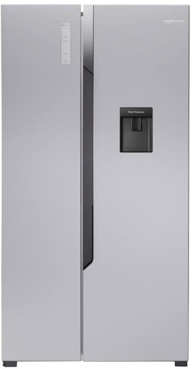 AmazonBasics 564 L Inverter Frost-Free Side-by-Side Refrigerator with Water Dispenser