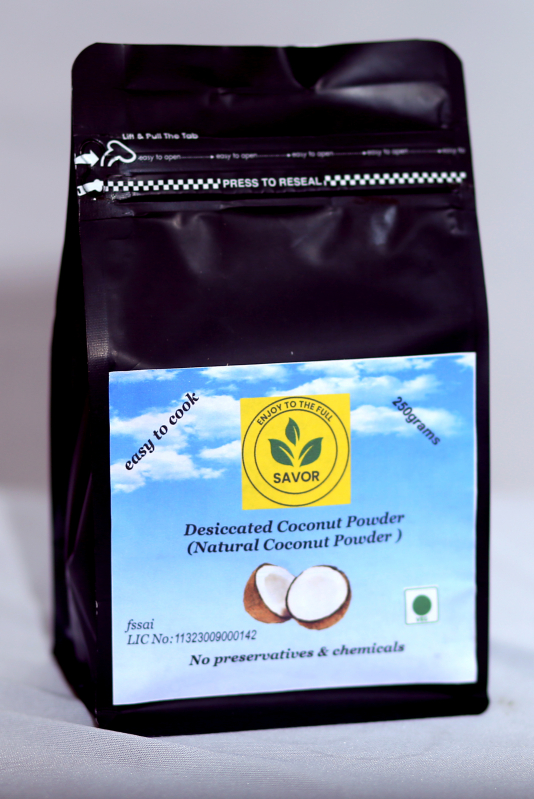 White SAVOR powder Desiccated Coconut, Certification CDB, Purity