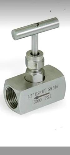 M.s. Polished M.s Needle Valve, For Hydraulic Pipe Fitting, Valve Size : 1/2 Bsp