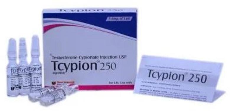 Tcypion 250 Mg Testosterone Cypionate, Form : Injectable