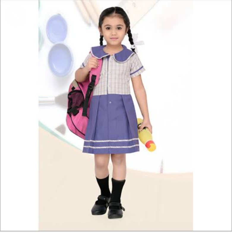Cotton PC Checked girls uniforms, for School Wear