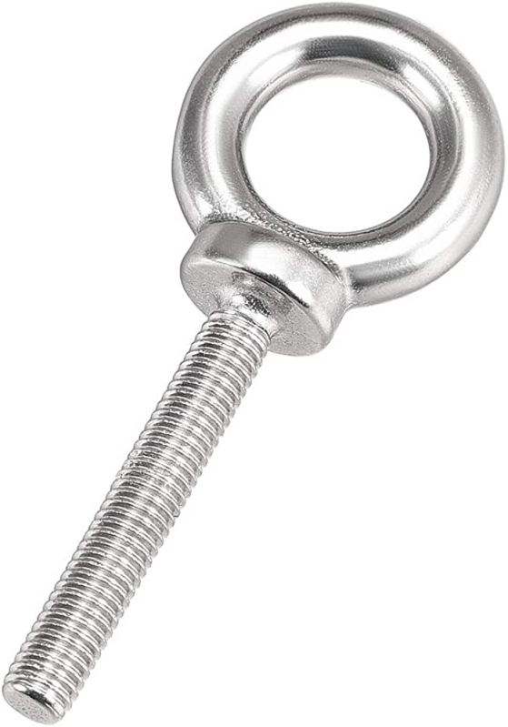 Polished Stainless Steel Lifting Eye Bolt, Color Silver R.K