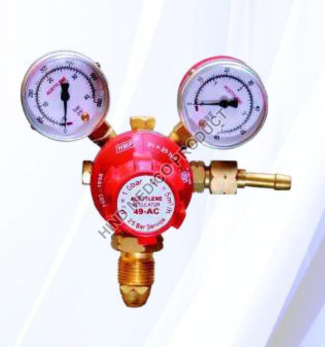 49-AC Acetylene Gas Pressure Regulator, Certification : IS 6901:2018/ ISO 2503:2009