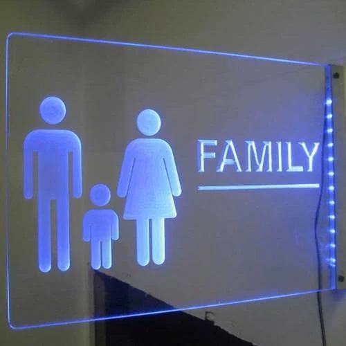 Rectangle Acrylic Displays Signage, for Outdoor
