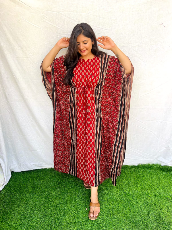 Cotton Kaftans, Pattern Printed, Occasion Daily Wear GULABI ART