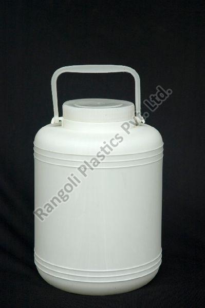 Round 5 Ltr Wide Mouth Plastic Jar, for Packaging, Sealing Type : Screw Cap