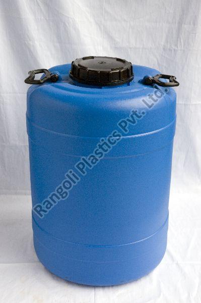 50 Ltr Blue Wide Mouth Plastic Drum