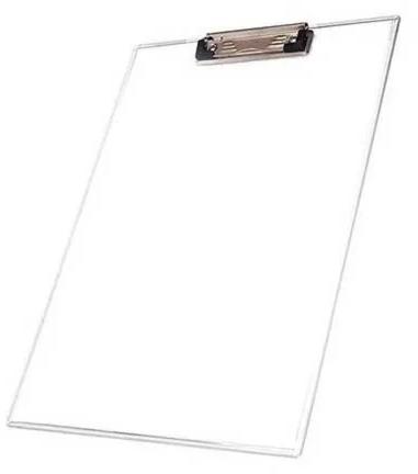 Transparent Examination Plastic Clipboard, for School, Office, Home