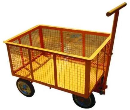 Polished Mild Steel Material Feeding Trolley, for Industrial, Shape : Rectangular