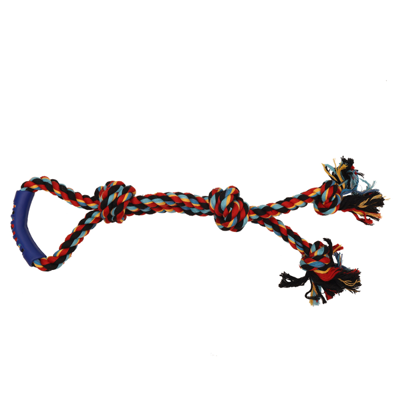 3 Knot Handle Dog Rope Toy, for Pets Playing, Feature Attractive Look